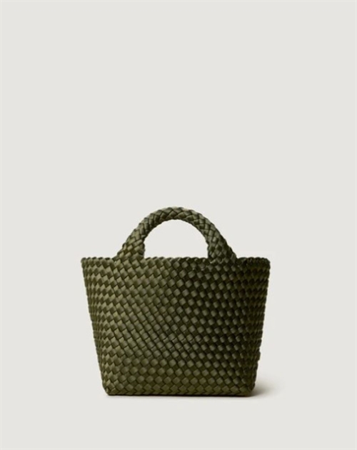 NAGHEDI ST. BARTHS SMALL TOTE OLIVE